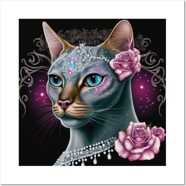 Elegant Abyssinian Cat Wall Art by Enchanted Reverie